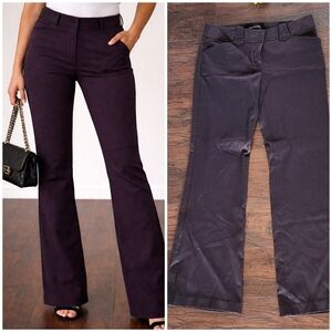 Express Design Studio High-Rise Flare Pants — Deep Plum  💜